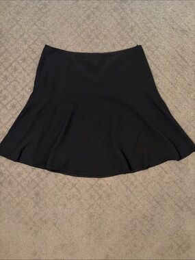 White House Black Market Black Flared Skater Skirt